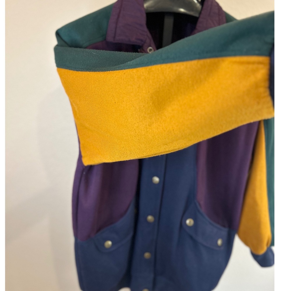 Vintage‎ Be In The Current Seen Colorblock Jacket Women's One Size Fits All - Picture 3 of 8